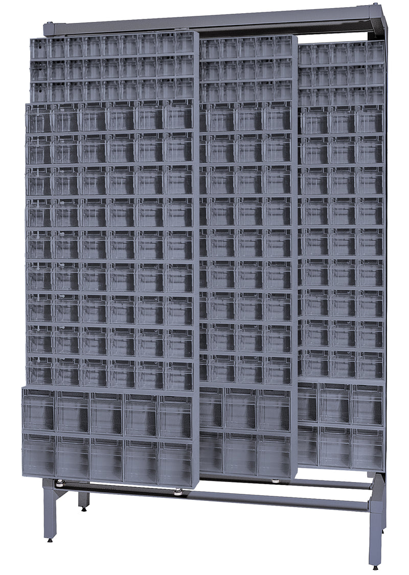 Quantum Free-Standing Sliders – 18" x 48" x 77" – QS Series – Kit – QS-569-56 – Gray