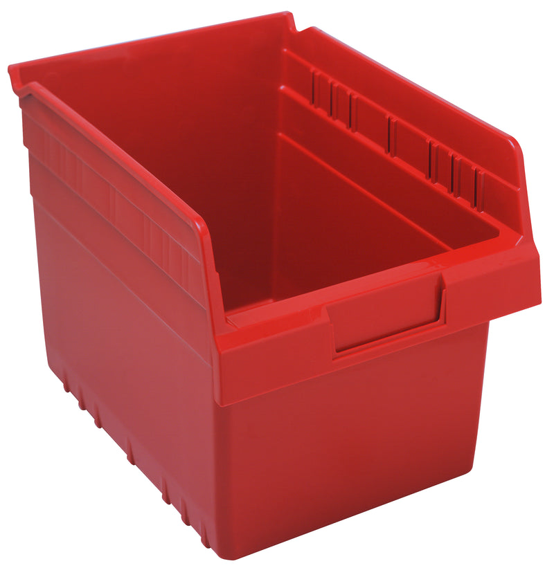 Quantum 8" Shelf Bins – QSB807 to QSB816 – Case Pack – 11-5/8" x 8-3/8" x 8" – QSB807 – Red