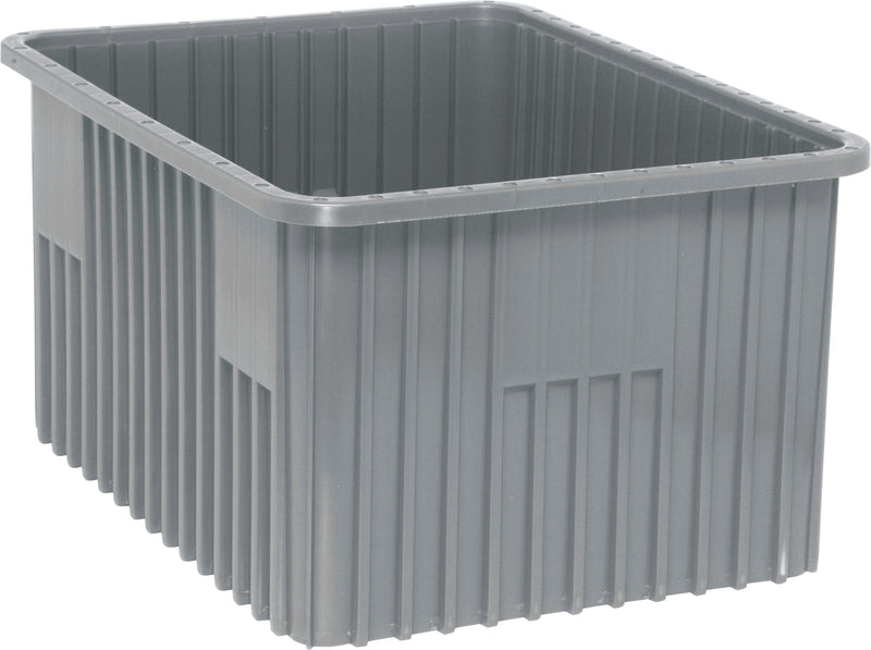 Quantum Dividable Grid Containers – DG92080 to DG93120 – Case Pack – 22-1/2" x 17-1/2" x 12" – DG93120 – Gray