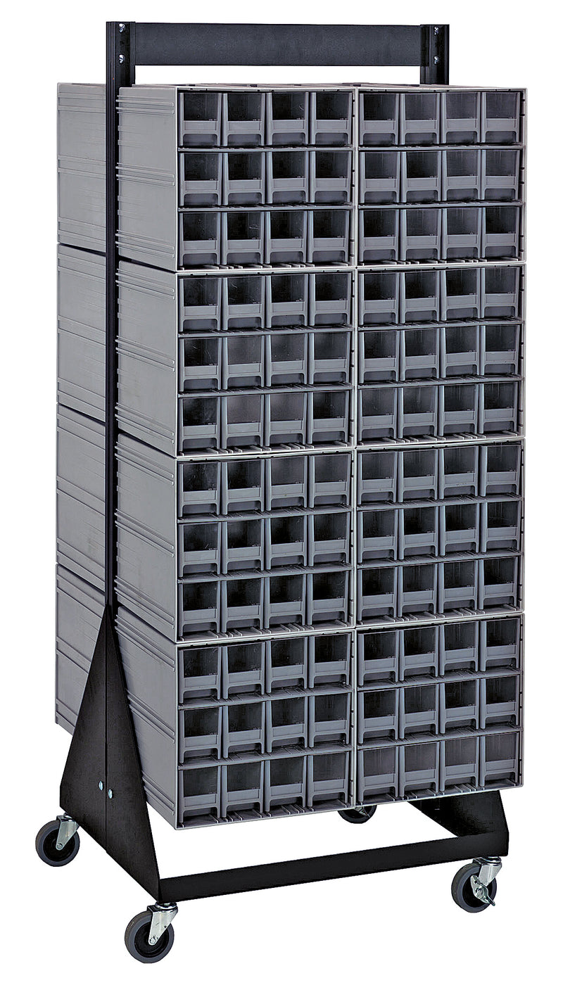 Quantum Interlocking Storage Cabinet Floor Stand – 16" x 23-5/8" x 52" – QIC-248-122 – Gray