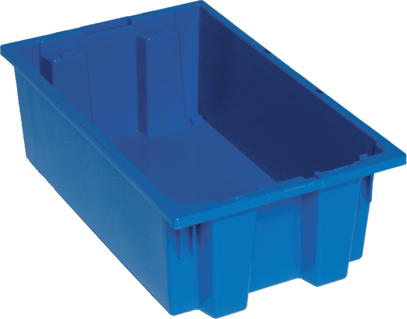 Quantum Genuine Stack & Nest Totes – SNT180 to SNT225 – Case Pack – 18" x 11" x 6" – SNT180 – Blue