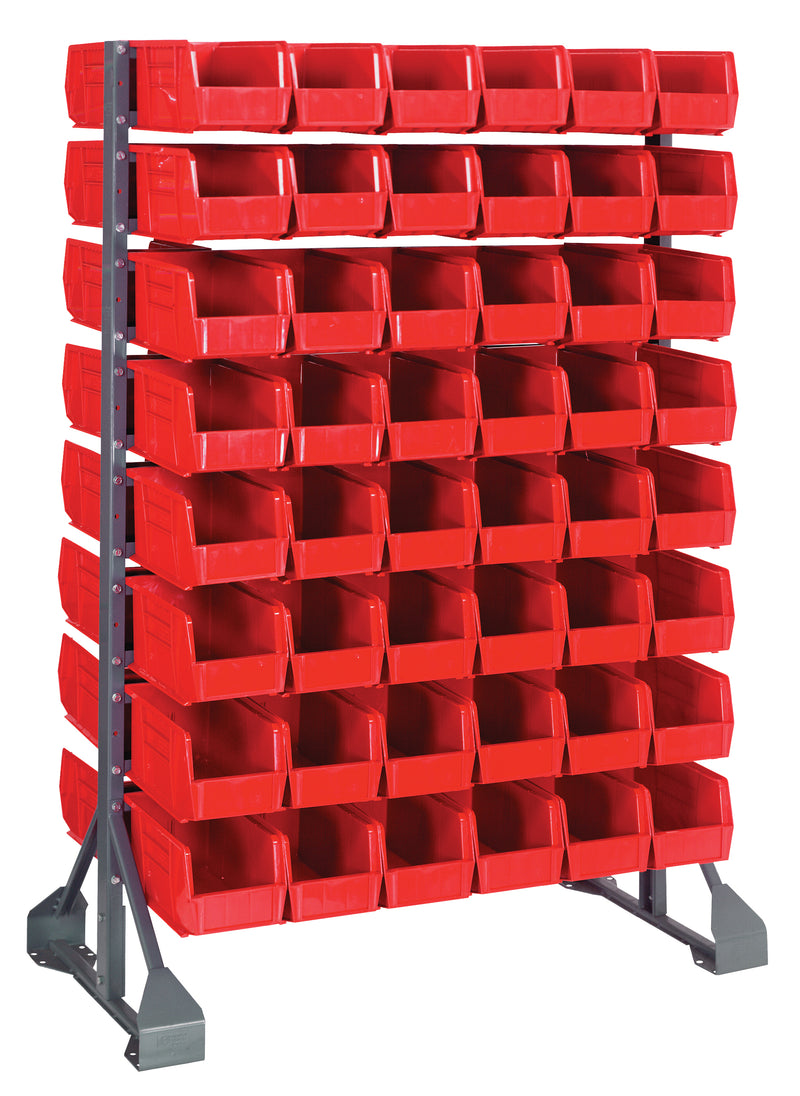 Quantum Steel Rail Bin Packages – 36" x 20" x 53" – QRU-16D-230-96 – Red