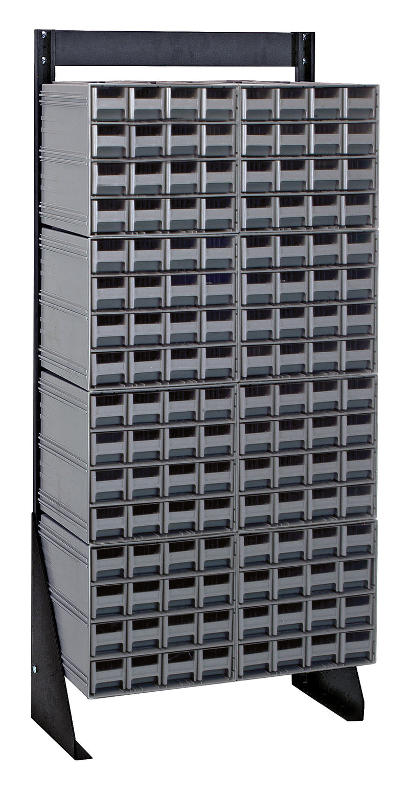 Quantum Interlocking Storage Cabinet Floor Stand – 8" x 23-5/8" x 52" – QIC-148-161 – Gray