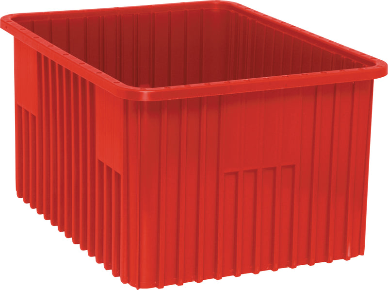 Quantum Dividable Grid Containers – DG92080 to DG93120 – Case Pack – 22-1/2" x 17-1/2" x 12" – DG93120 – Red