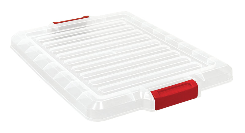 Quantum Latch Containers – 21" x 15-7/8" x 7-3/4" – Individual Units – LID1915 – Clear