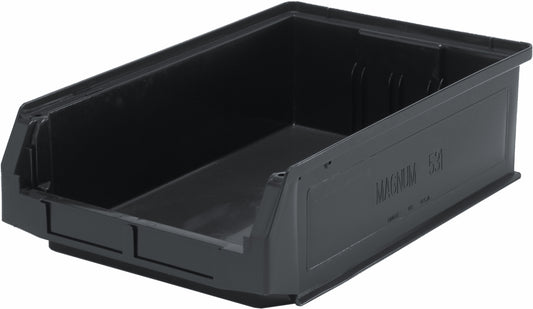 Quantum Magnum Bins – Case Pack – 19-3/4" x 12-3/8" x 5-7/8" – QMS531 – Black