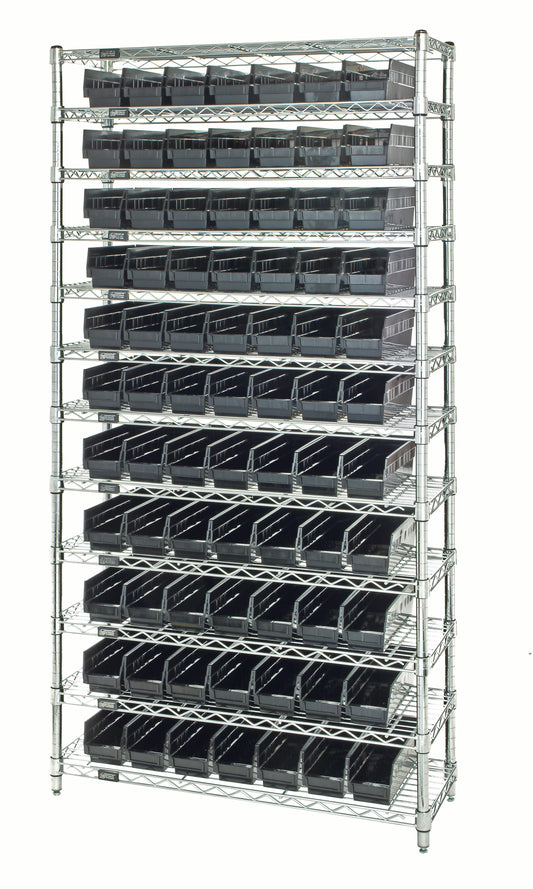 Quantum Conductive Wire Shelving Systems – 18" x 36" x 75" – WR12-103CO – Conductive