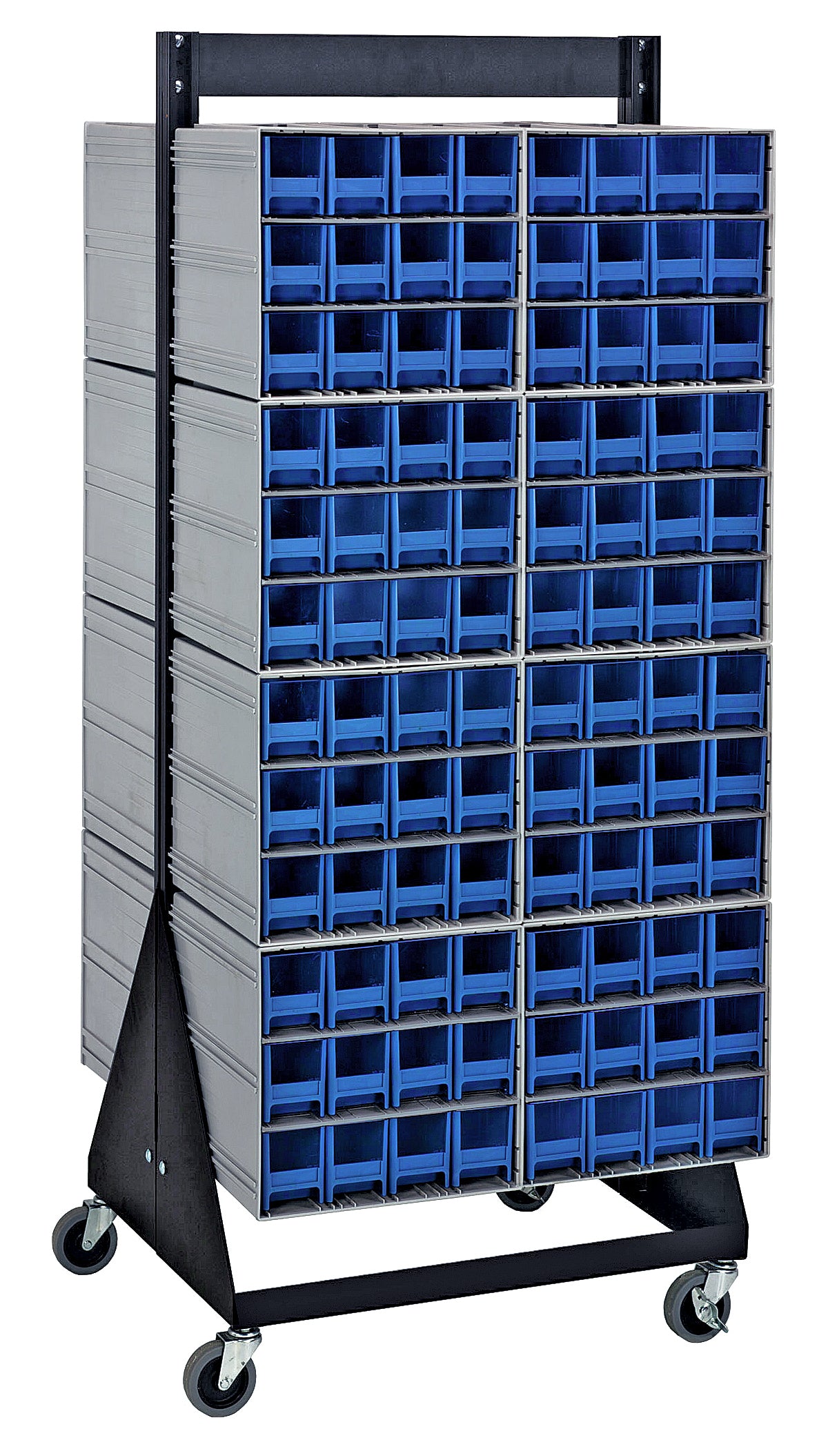 Quantum Interlocking Storage Cabinet Floor Stand – 16" x 23-5/8" x 52" – QIC-248-122 – Blue