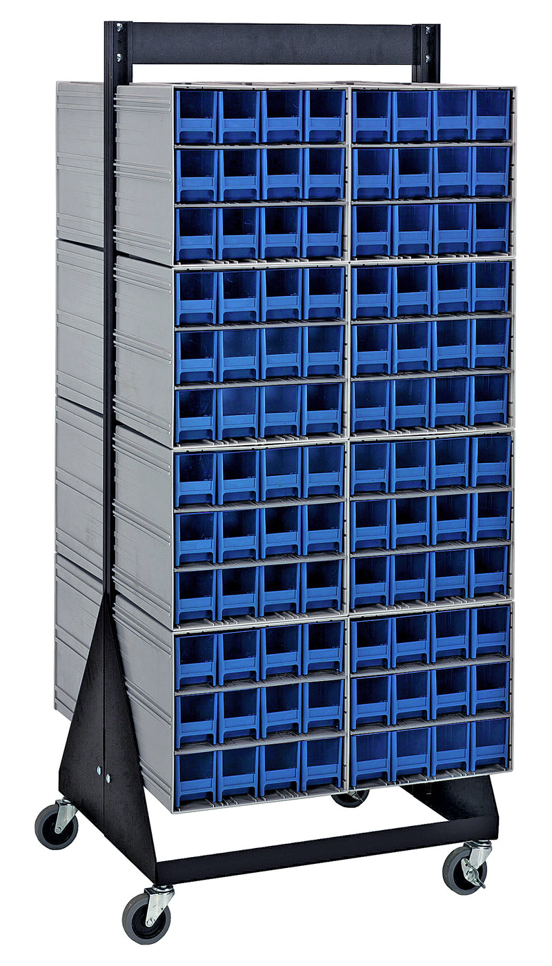 Quantum Interlocking Storage Cabinet Floor Stand – 16" x 23-5/8" x 52" – QIC-248-122 – Blue