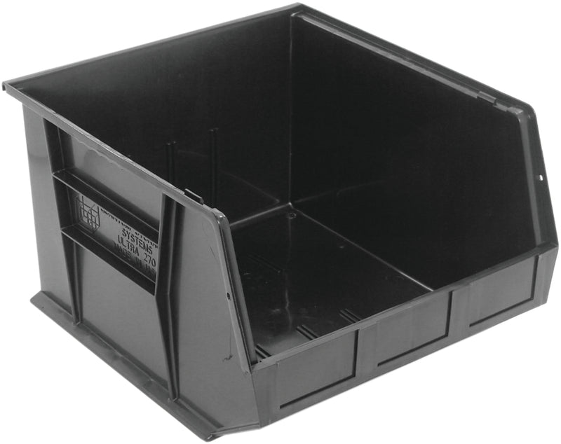 Quantum Ultra Stack & Hang Bins – QUS250 to QUS275MOB – Case Pack – 18" x 16-1/2" x 11" – QUS270 – Black