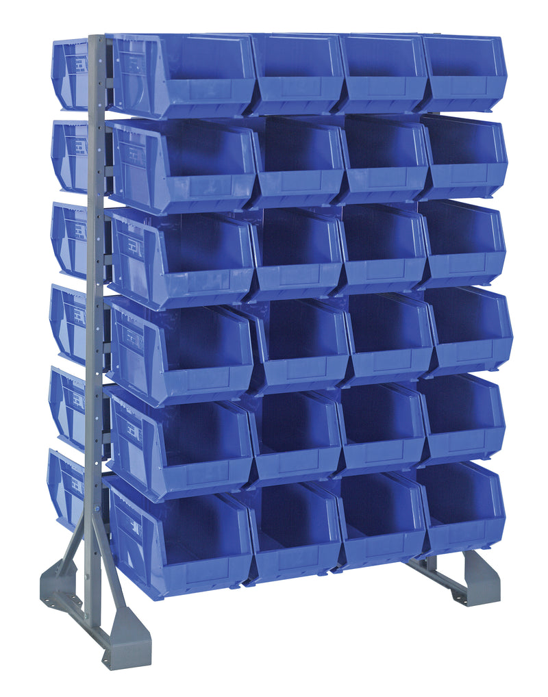 Quantum Steel Rail Bin Packages – 36" x 20" x 53" – QRU-12D-240-48 – Blue