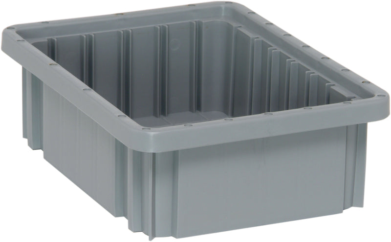 Quantum Dividable Grid Containers – DG91025 to DG92060 – Individual Units – 10-7/8" x 8-1/4" x 3-1/2" – DG91035 – Gray