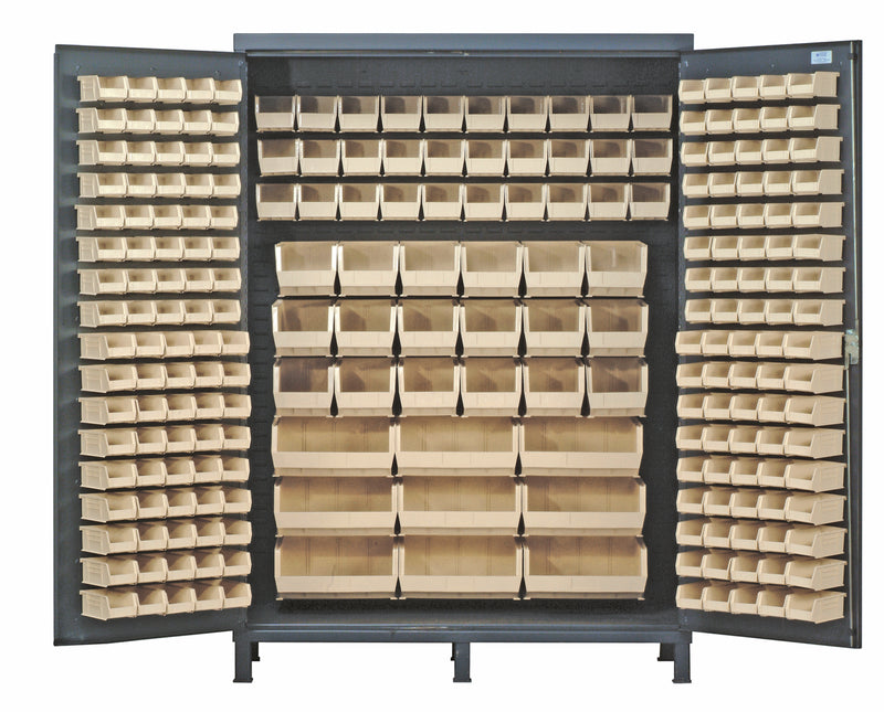 Quantum 60" Wide Storage Cabinets – 60" x 24" x 84" – QSC-60 – Ivory