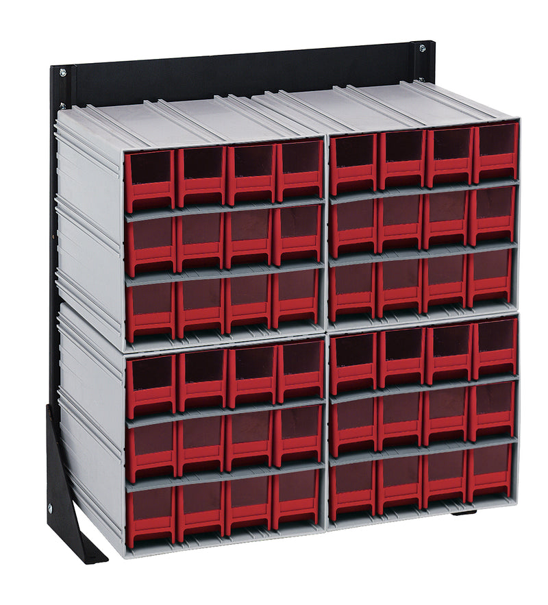 Quantum Interlocking Storage Cabinet Floor Stand – 8" x 23-5/8" x 28" – QIC-124-122 – Red