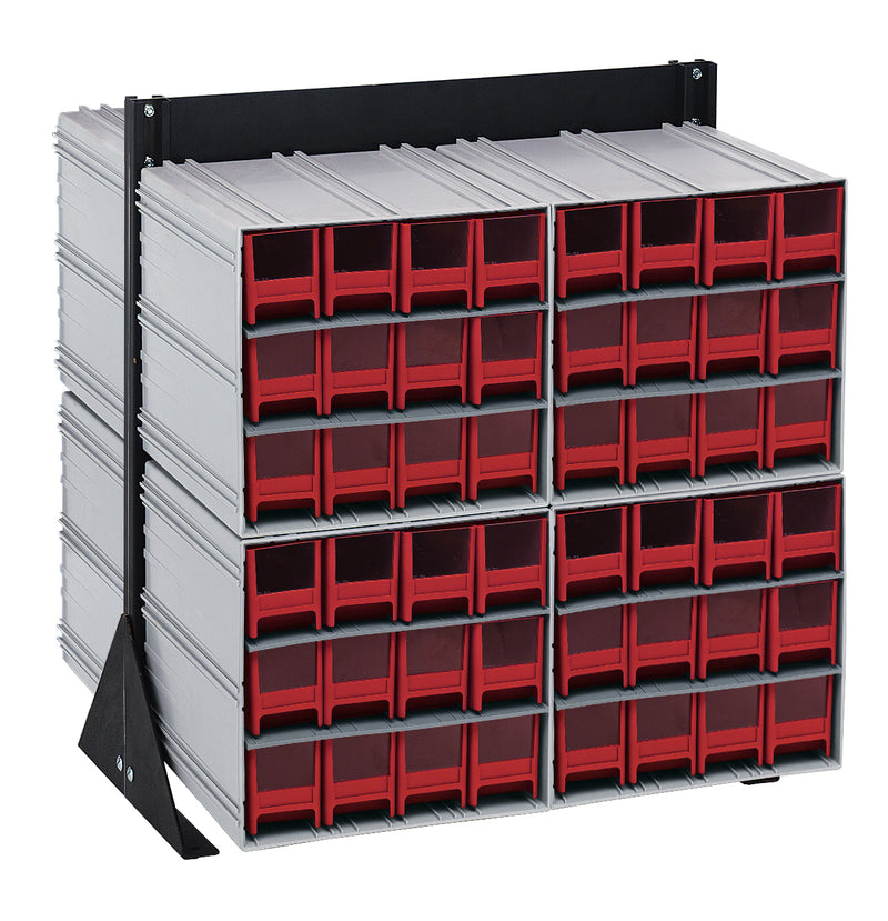 Quantum Interlocking Storage Cabinet Floor Stand – 16" x 23-5/8" x 28" – QIC-224-122 – Red