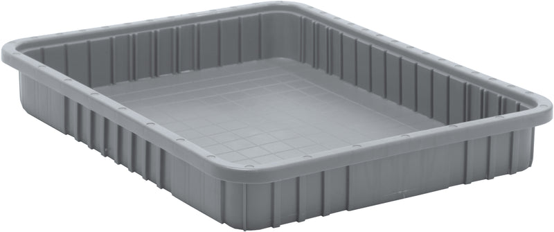 Quantum Dividable Grid Containers – DG92080 to DG93120 – Case Pack – 22-1/2" x 17-1/2" x 3" – DG93030 – Gray