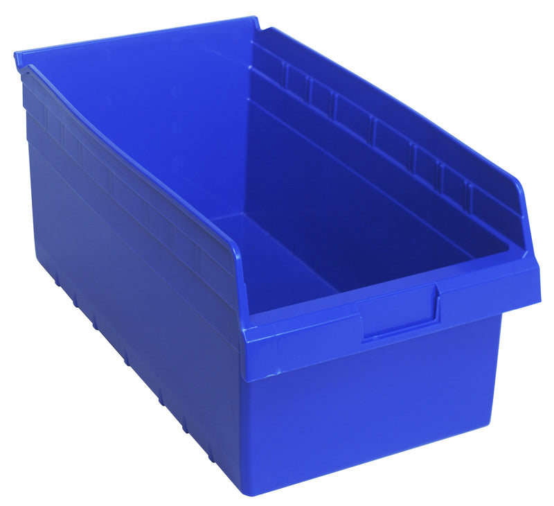 Quantum 8" Shelf Bins – QSB807 to QSB816 – Case Pack – 17-7/8" x 11-1/8" x 8" – QSB810 – Blue