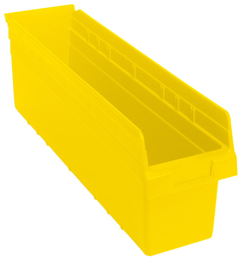 Quantum 8" Shelf Bins – QSB801 to QSB806 – Case Pack – 23-5/8" x 6-5/8" x 8" – QSB806 – Yellow