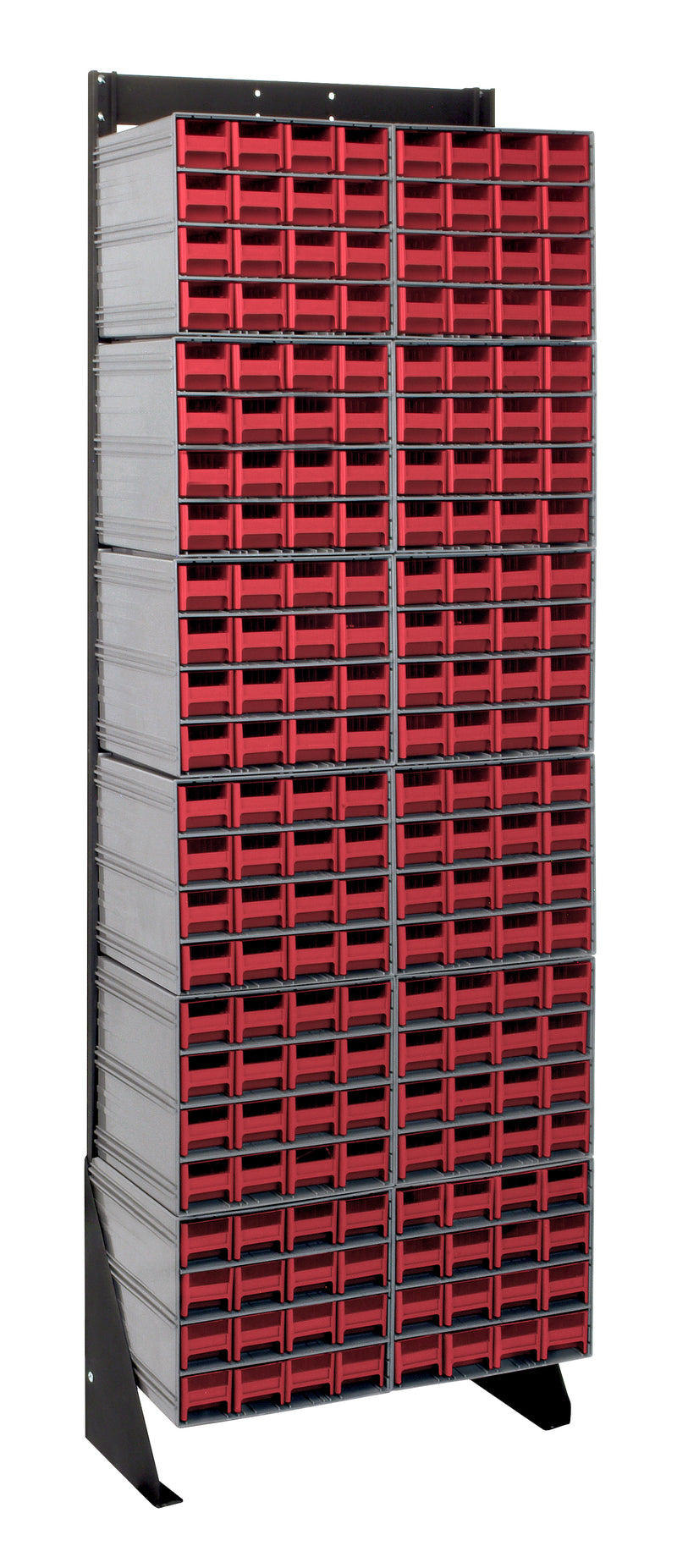 Quantum Interlocking Storage Cabinet Floor Stand – 8" x 23-5/8" x 75" – QIC-170-161 – Red