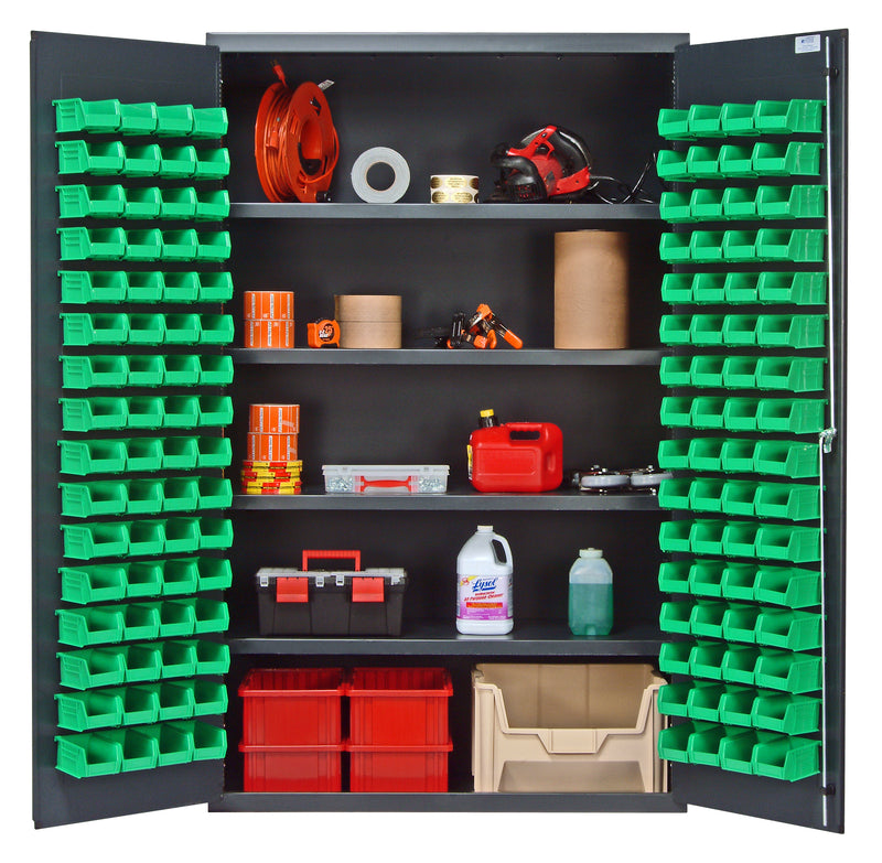 Quantum 48" Wide Storage Cabinets – 48" x 24" x 78" – QSC Series – Kit – QSC-4803 – Green