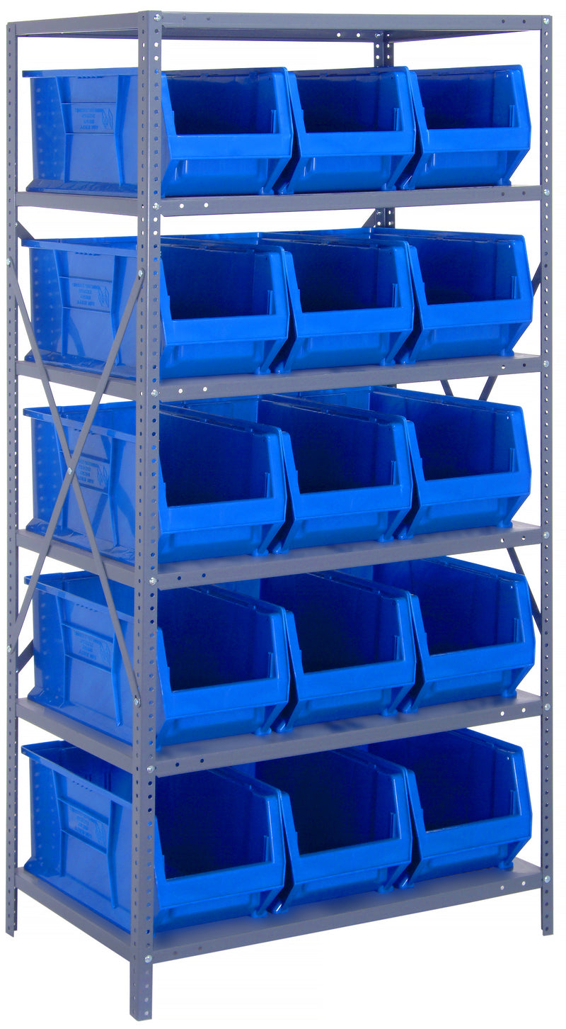 Quantum 24" Steel Shelving Systems – 24" x 36" x 75" – 2475-20-MIX to 2475-954 – 2475-953, 24" x 36" x 75"