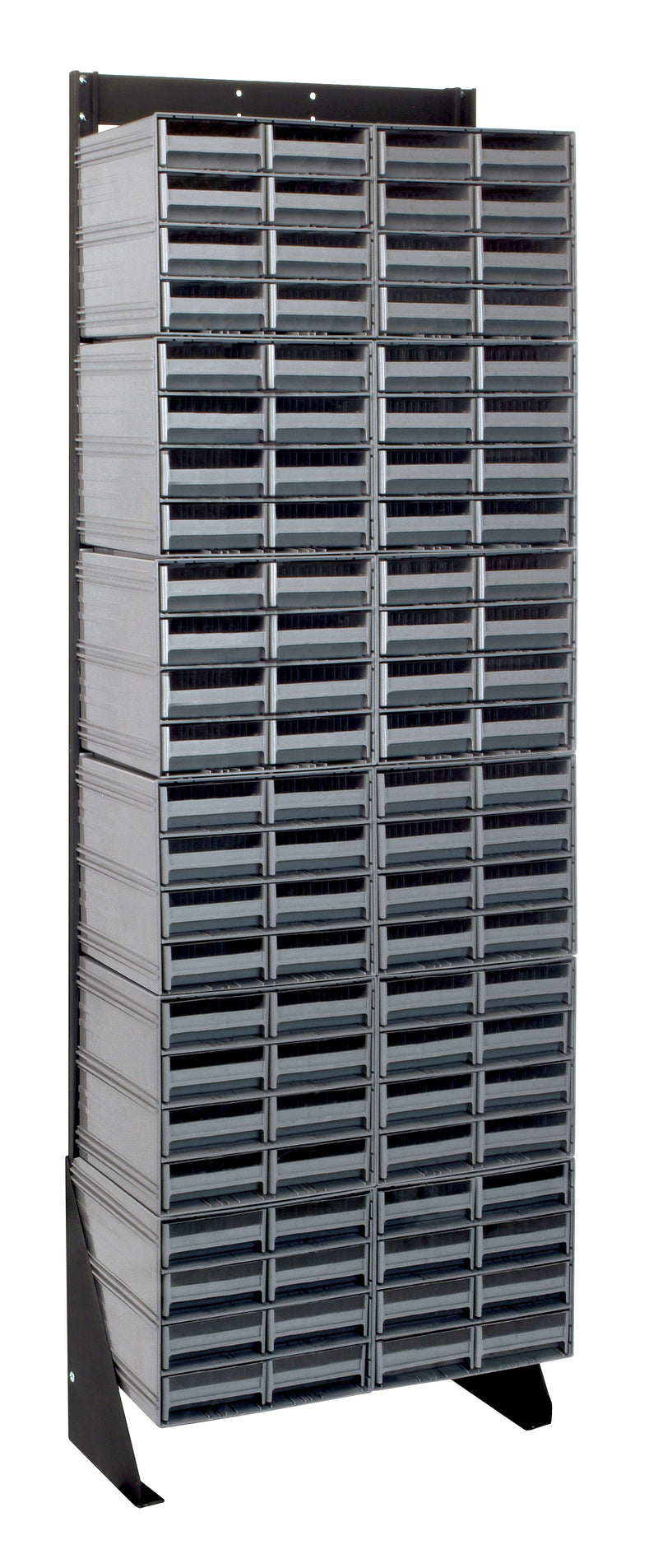 Quantum Interlocking Storage Cabinet Floor Stand – 8" x 23-5/8" x 75" – QIC-170-83 – Gray