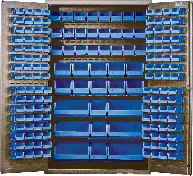 Quantum 48" Wide Storage Cabinets – 48" x 24" x 78" – QSC-BG Series – Kit – QSC-BG-48 – Blue