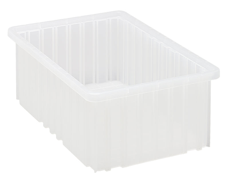 Quantum Clear-View Dividable Grid Containers – DG91025CL to DG92060CL – Case Pack – 16-1/2" x 10-7/8" x 6" – DG92060CL – Clear