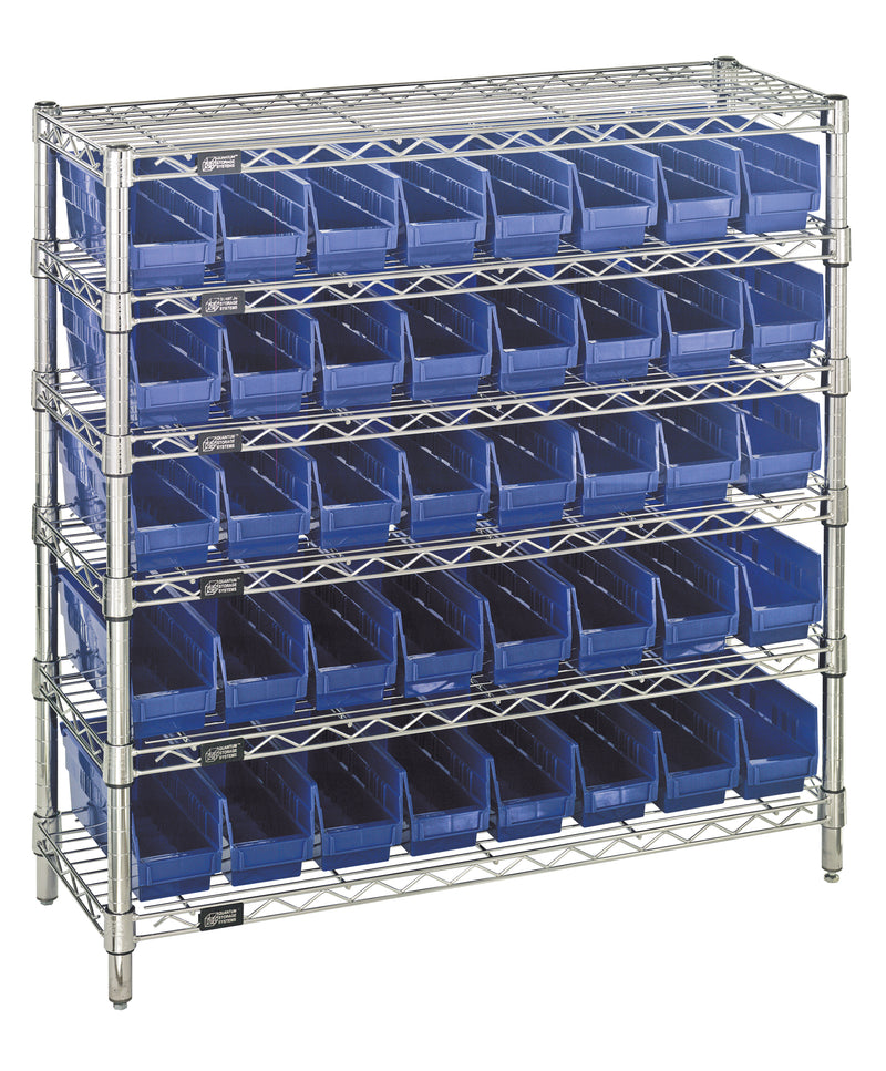 Quantum Complete Bin Center – 12" x 36" x 36" – WR6-36-1236-101 – WR6-36-1236-101 – Blue