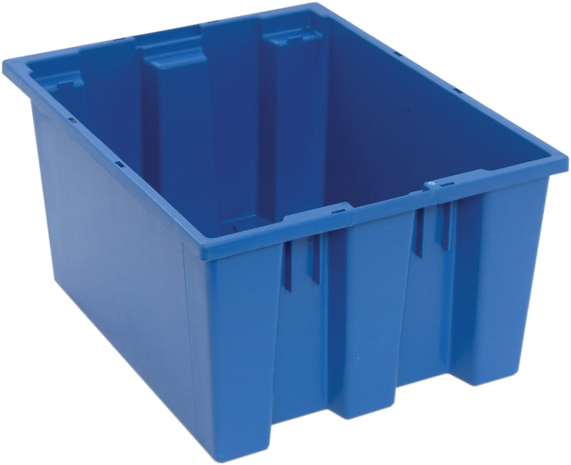 Quantum Genuine Stack & Nest Totes – SNT180 to SNT225 – Case Pack – 19-1/2" x 15-1/2" x 10" – SNT190 – Blue