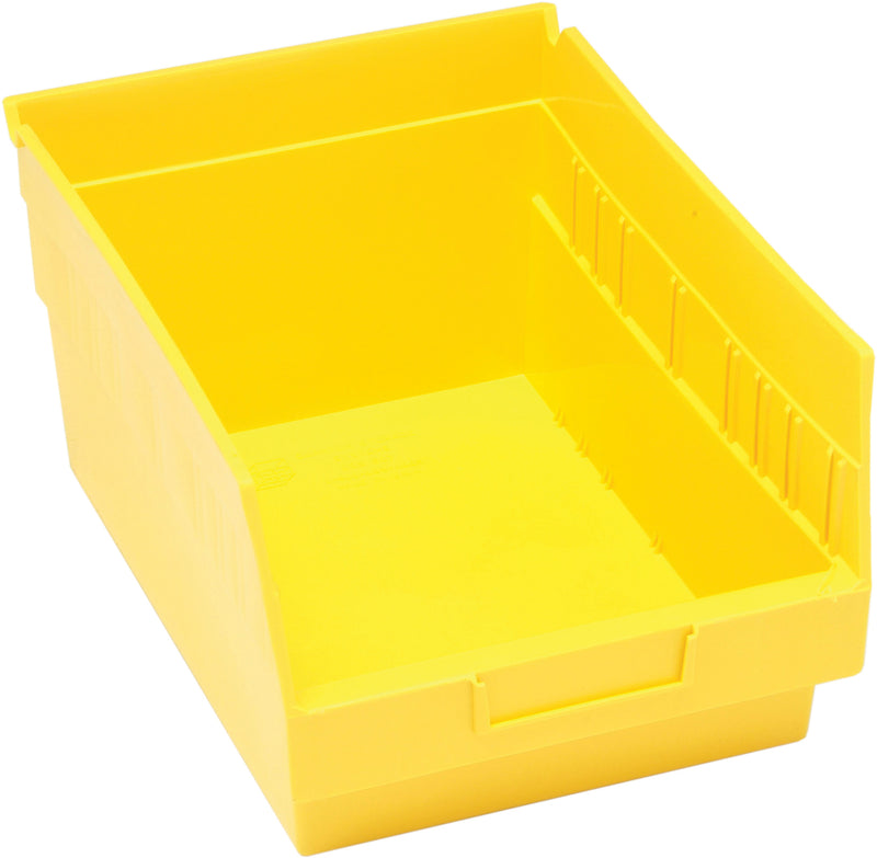 Quantum 6" Shelf Bins – QSB207 to QSB216 – Case Pack – 11-5/8" x 8-3/8" x 6" – QSB207 – Yellow