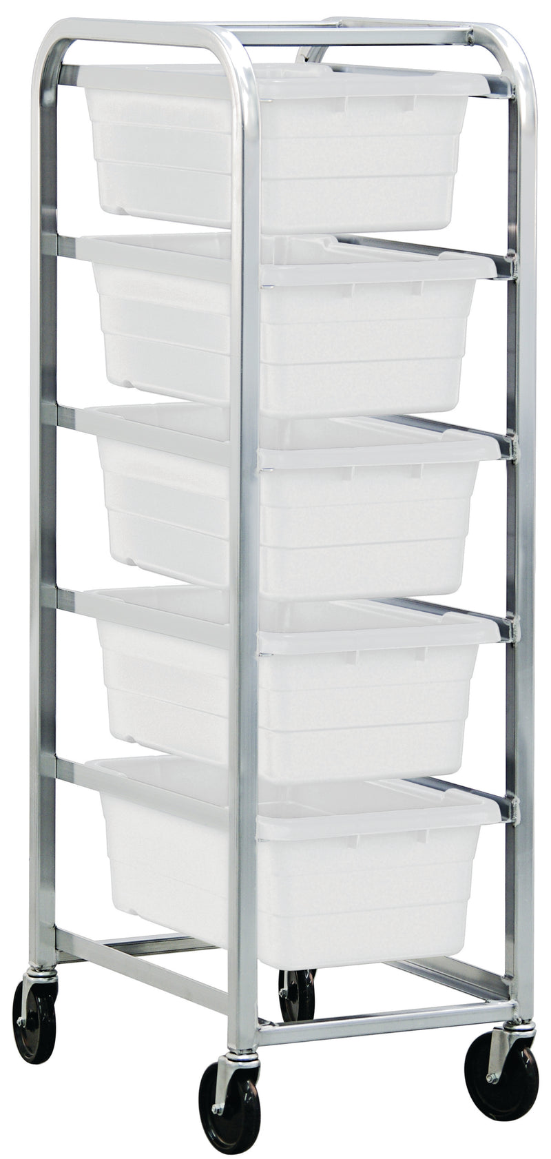 Quantum Tub Racks – TR1-2516-8 to TR6-2516-8 – 26-3/4" x 19-3/4" x 51" – TR5-2516-8 – White