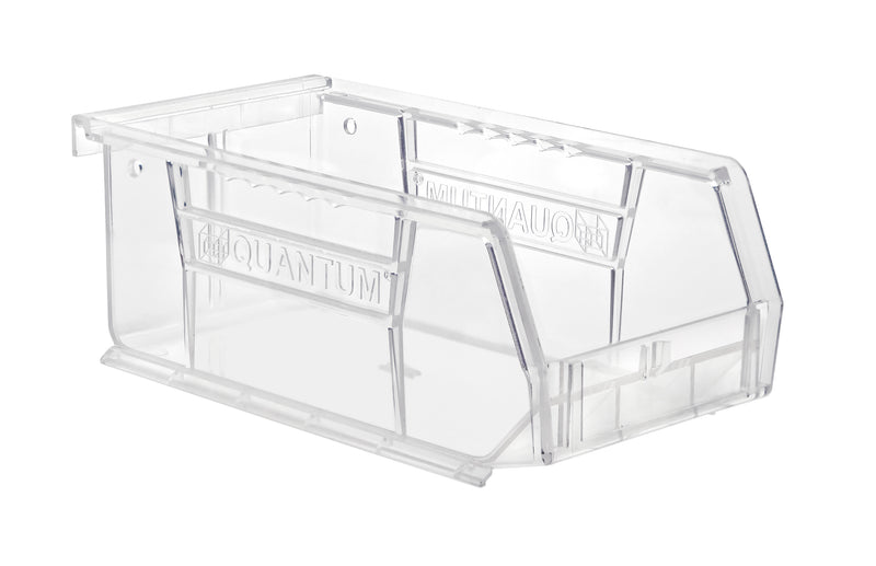 Quantum Crystal Clear Bins – Case Pack – 7-3/8" x 4-1/8" x 3" – QUS220CC – Clear