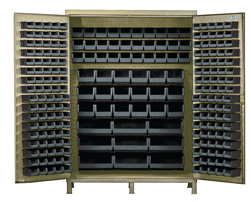 Quantum 60" Wide Storage Cabinets – 60" x 24" x 84" – QSC-BG-60 – Black
