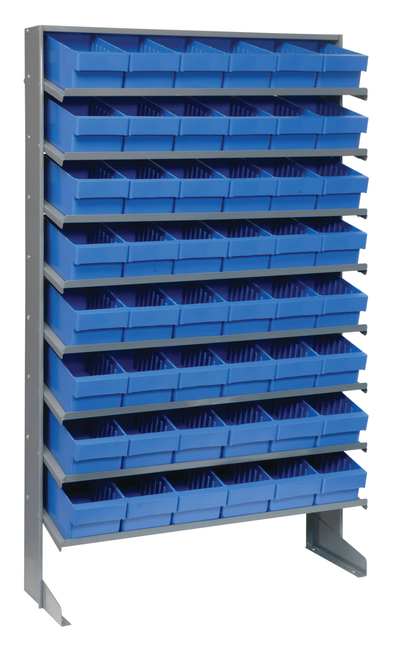 Quantum Single-Sided Pick Racks – 12" x 36" x 60" – QPRS-501 – QPRS-601 – Blue