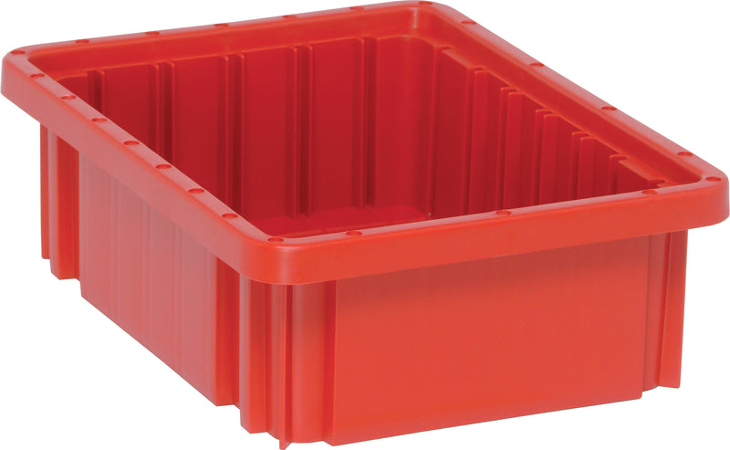 Quantum Dividable Grid Containers – DG91025 to DG92060 – Individual Units – 10-7/8" x 8-1/4" x 3-1/2" – DG91035 – Red
