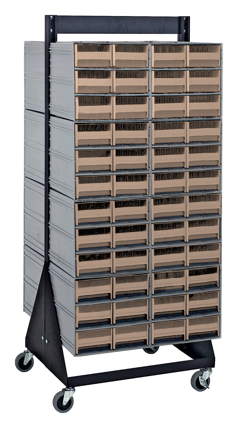 Quantum Interlocking Storage Cabinet Floor Stand – 16" x 23-5/8" x 52" – QIC-248-64 – Ivory