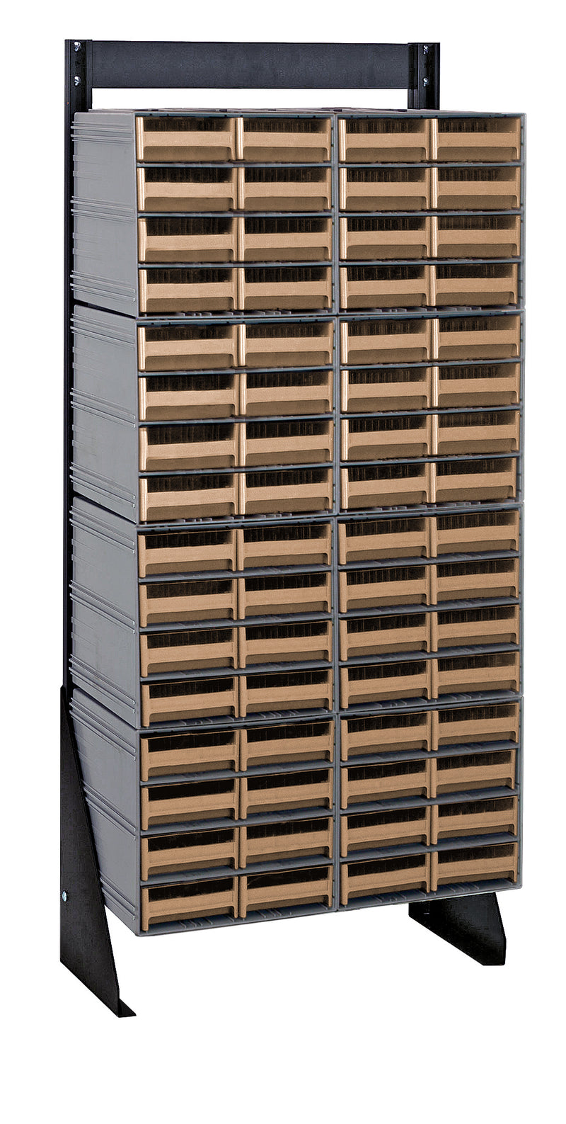 Quantum Interlocking Storage Cabinet Floor Stand – 8" x 23-5/8" x 52" – QIC-148-83 – Ivory