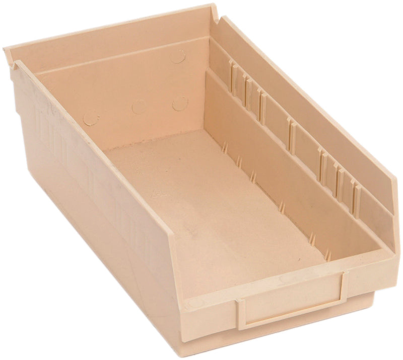 Quantum 4" Shelf Bins – QSB100 to QSB104 – Case Pack – 11-5/8" x 6-5/8" x 4" – QSB102 – Ivory