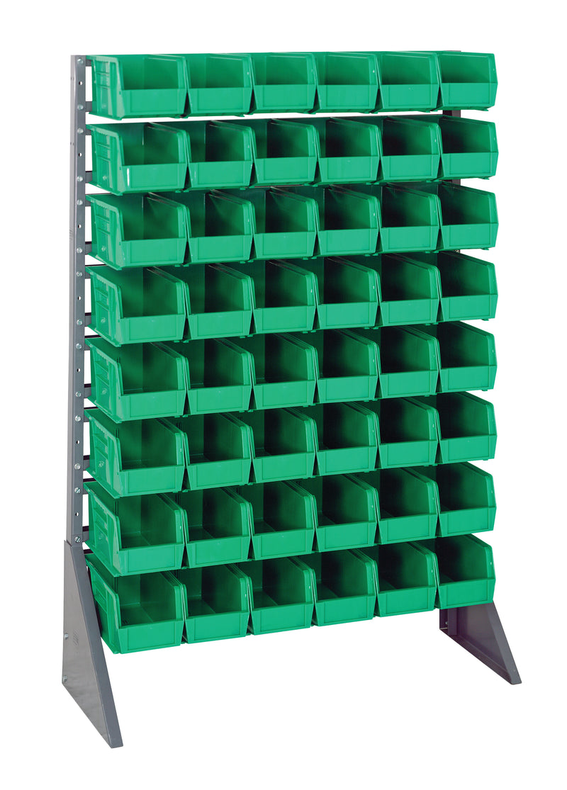 Quantum Steel Rail Bin Packages – 36" x 15" x 53" – QRU-16S-230-48 – Green