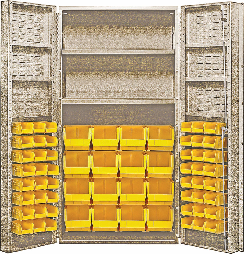 Quantum 36-Inch Wide Welded Storage Cabinets – QSC-BG Series – QSC-BG-3672-4DBK