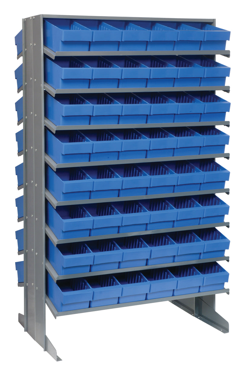 Quantum Double-Sided Pick Racks – 24" x 36" x 60" – QPRD-501 – QPRD-601 – Blue
