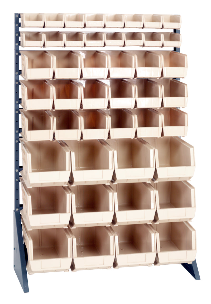 Quantum Steel Rail Bin Packages – 36" x 15" x 53" – QRU-16S-220230240 – Ivory