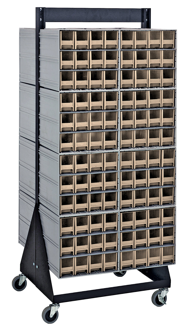 Quantum Interlocking Storage Cabinet Floor Stand – 16" x 23-5/8" x 52" – QIC-248-122 – Ivory