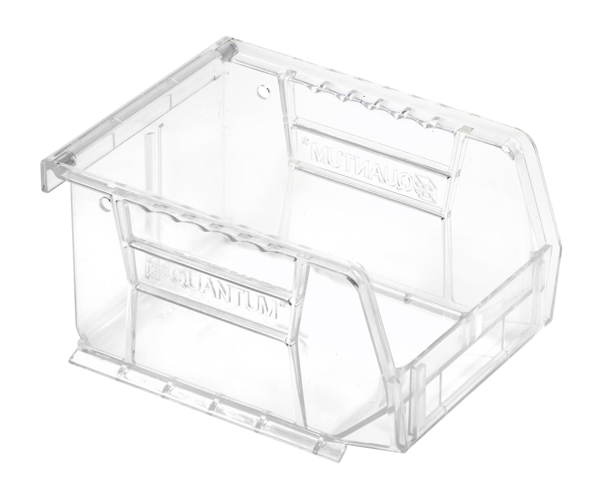 Quantum Crystal Clear Bins – Case Pack – 5-3/8" x 4-1/8" x 3" – QUS210CC – Clear