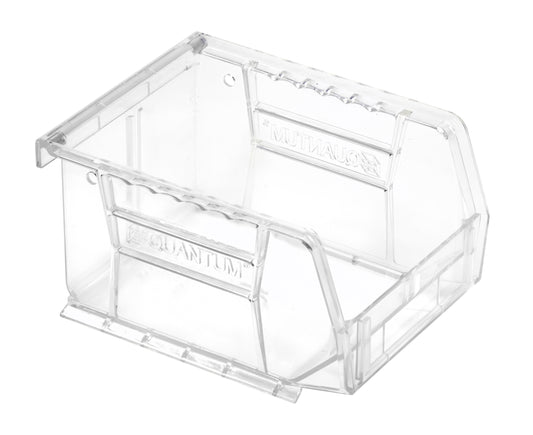 Quantum Crystal Clear Bins – Case Pack – 5-3/8" x 4-1/8" x 3" – QUS210CC – Clear