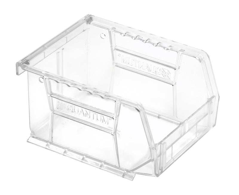 Quantum Crystal Clear Bins – Case Pack – 5-3/8" x 4-1/8" x 3" – QUS210CC – Clear