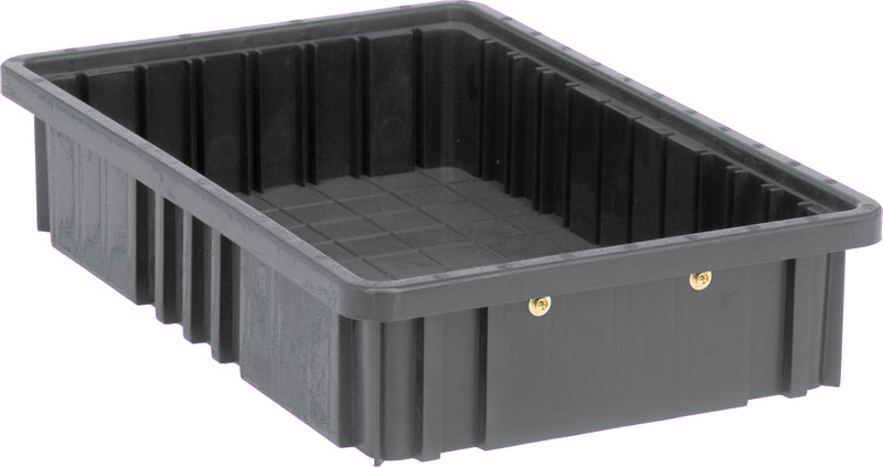 Quantum Conductive Dividable Grid Containers – DG Series – DG91025CO to DG92060CO – Individual Units – 16-1/2" x 10-7/8" x 3-1/2" – DG92035CO – Conductive