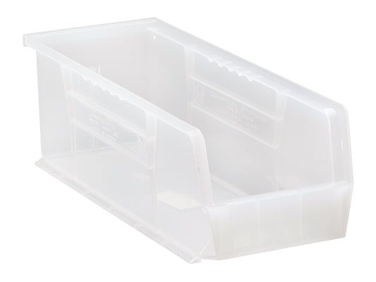 Quantum Clear-View Ultra Stack & Hang Bins – QUS234CL to QUS240CL – Case Pack – 14-3/4" x 5-1/2" x 5" – QUS234CL – Clear