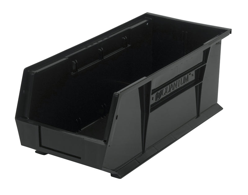 Quantum Ultra Stack & Hang Bins – QUS240 to QUS248 – Case Pack – 18" x 8-1/4" x 7" – QUS248 – Black